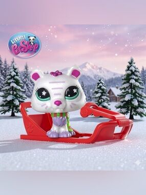 LPS Littlest Pet Shop Sleigh All Day Surprise Pet: G7 #339 Tiger